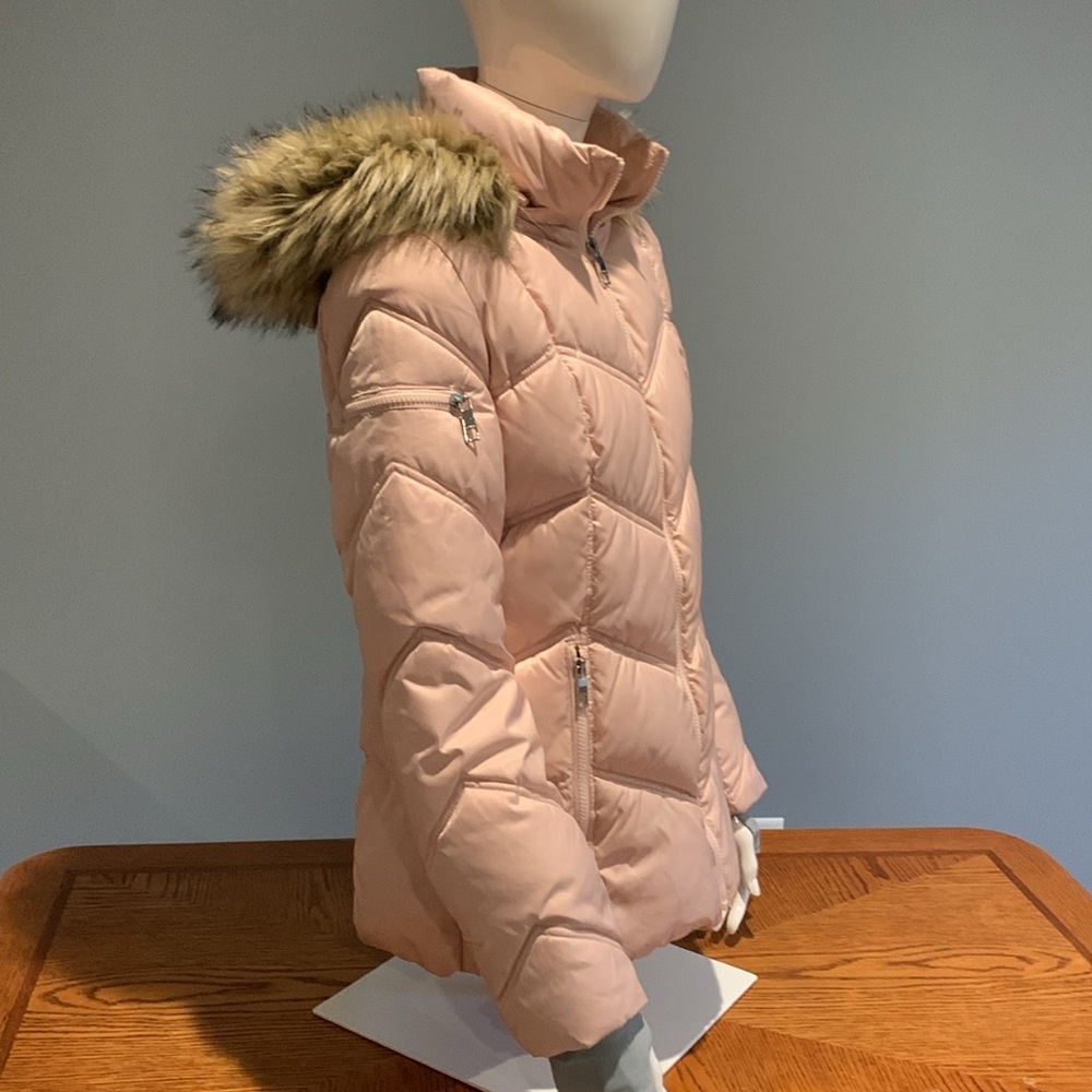 Nautica Women’s Puffer Coat with Faux Fur Trimmed Hood • Size XS - Picture 3 of 15